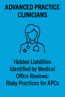 ANE 221085.0 Hidden Liability Risks Identified by Medical Office Reviews: Risky Practices for Advanced Practice Clinicians Banner